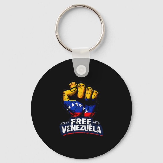 Porte-clés Venezuela Flag Venezuela Libre 2026  (Recto)