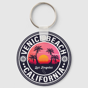 Porte-clés Venice Beach California Retro Sunset Souvenirs 60s
