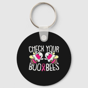 Porte-clés Vérifiez votre Boo Bees Breast Cancer Awareness Wa