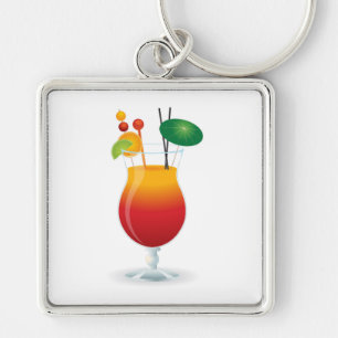 PORTE-CLÉS VERRE DE COCKTAIL