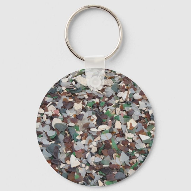 Porte-clés Verre de mer à Glass Beach - Bermudes (Recto)