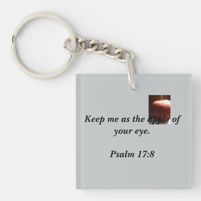 Porte-clés Vers de inspiration de bible (Devant)