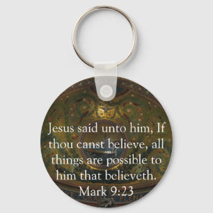 Porte-clés Vers inspiré de bible