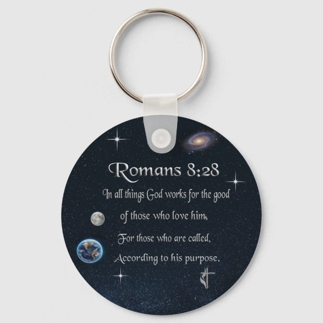Porte-clés verset de la Bible (Recto)