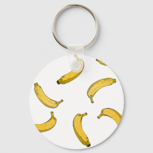 Porte-clés Version de croquis de motif Banana