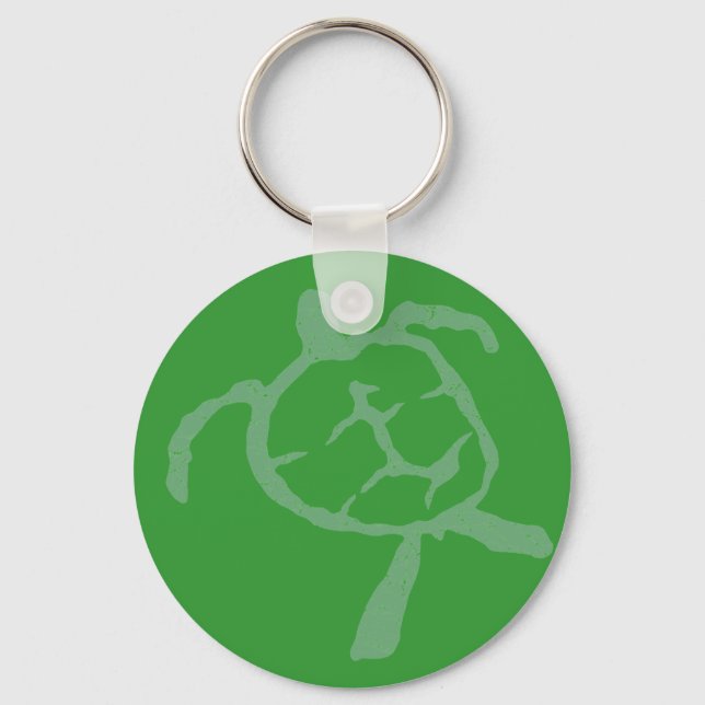 Porte-clés vert tortue (Recto)