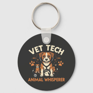 Porte-clés Vet Tech Animal Whisperer mignet Chiot Stethoscope