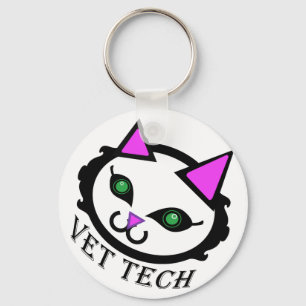 Porte-clés Vet tech chat porte - clé