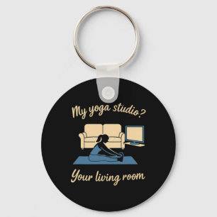 Porte-clés Vêtements actifs de yoga à la maison Mon studio de