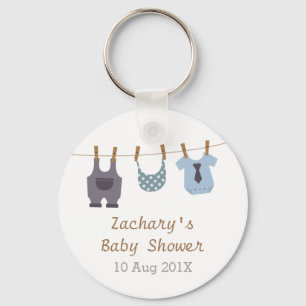 Porte-clés Vêtements de bébé moderne Baby Boy Douche Favoris