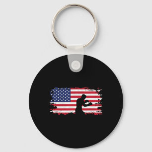 Porte-clés Vêtements de boxe Drapeau Américain - Femmes de bo