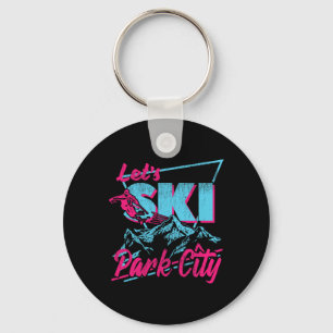Porte-clés Vêtements de ski vintage 80s 90s Retro Park City S