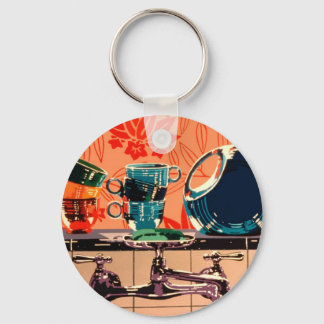 Porte-clés Vêtements de table et évier de cuisine