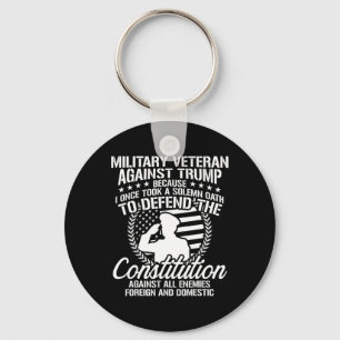 Porte-clés Vétérans Militaires Contre Trump 2020 Élection Usa