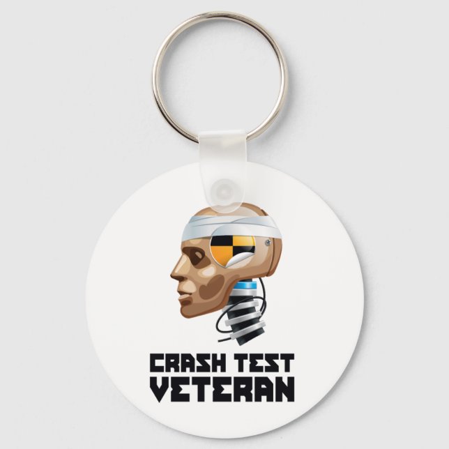 Porte-clés Vétérinaire du test de collision (Recto)