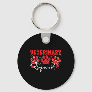 Porte-clés Vétérinaire Escouade amusante Chien Paw Vet Tech V