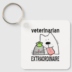 Porte-clés Vétérinaire Extraordinaire