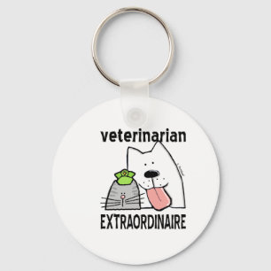 Porte-clés Vétérinaire Extraordinaire