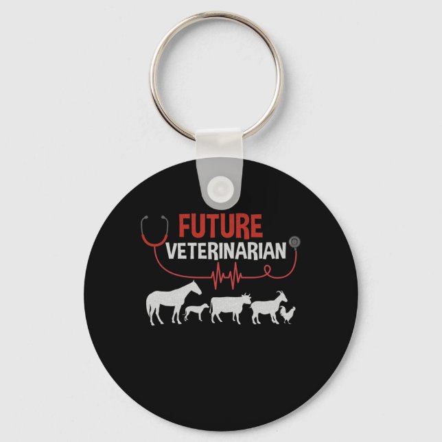 Porte-clés Vétérinaire futur (Recto)