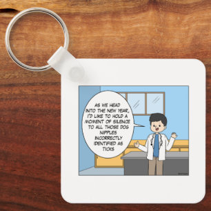 Porte-clés Vétérinaire Tick Joke Porte - clé