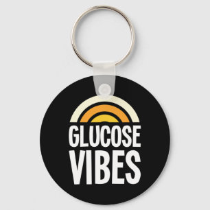 Porte-clés Vibes de glucose Sensibilisation au diabète Soutie