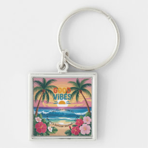 Porte-clés Vibes d'été Carnet tropical