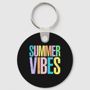 Porte-clés Vibes d'été Plage d'Hawaï Famille Vacances d'été V