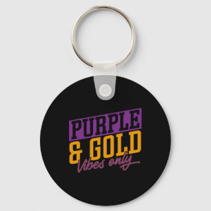 Porte-clés Vibes Violet Et Or Sketball Player Sketll Sports