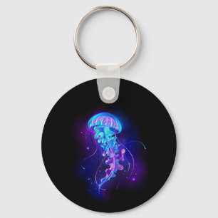 Porte-clés Vibrant Color Glowing Jellyfish