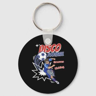 Porte-clés Vibrations énergiques vintage de football Groovy K