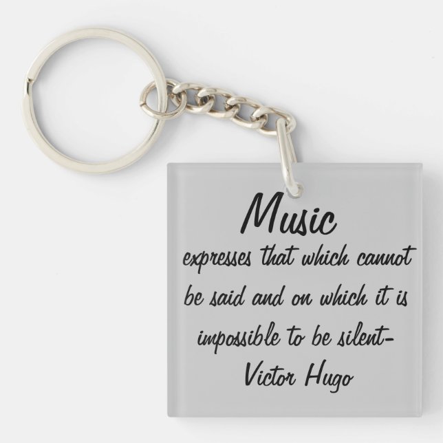 Porte-clés Victor Hugo Cite Express de musique (Devant)