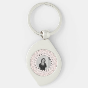 Porte-clés Victorien vintage avec cadre soigné Personnalisé