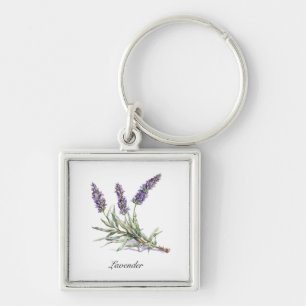Porte-clés Vie de plantes : Lavande, personnalisable