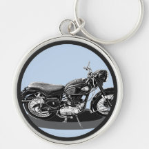 Vieille moto BSA noir et blanc