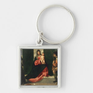 Porte-clés Vierge et enfant avec St Anthony de Padoue