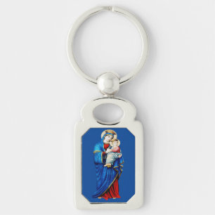 Porte-clés Vierge Marie avec Bébé Jésus