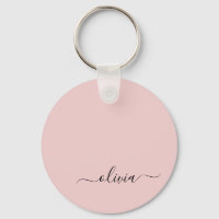 Vierge rose moderne Script Girl Monogramme Nom