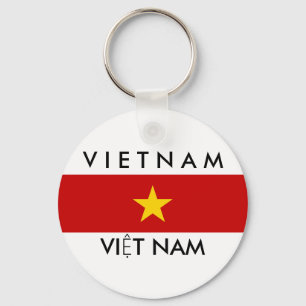 Porte-clés vietnam country flag name text symbol
