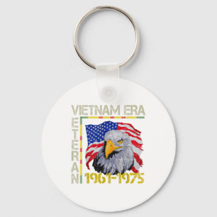 Porte-clés Vietnam Vétéran Era 1961 1975 Mémorial drapeau Amé