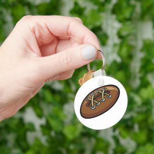 Porte-clés Vieux ballon de rugby