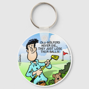 Porte-clés Vieux Golfeur