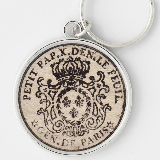 Porte-clés Vieux porte - clé français de document (Devant)