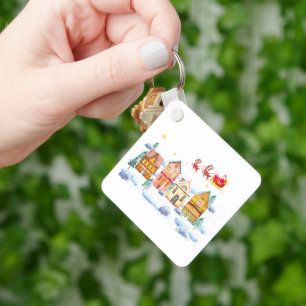 Porte-clés Village de Noël du Pôle Nord du Père Noël