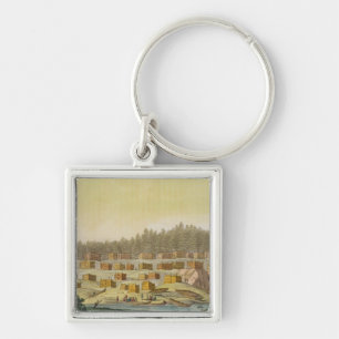 Porte-clés Village indien, la nouvelle Géorgie, Alaska