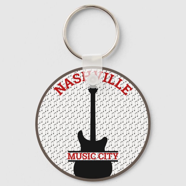 Porte-clés Ville de musique Nashville (Recto)