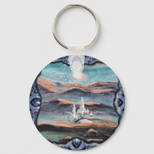 Porte-clés Ville lumière future