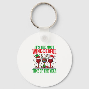 Porte-clés Vin de Noël Rouge Merveilleux Design
