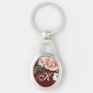 Porte-clés Vin Rose de jardin géométrique Porte - clé personn