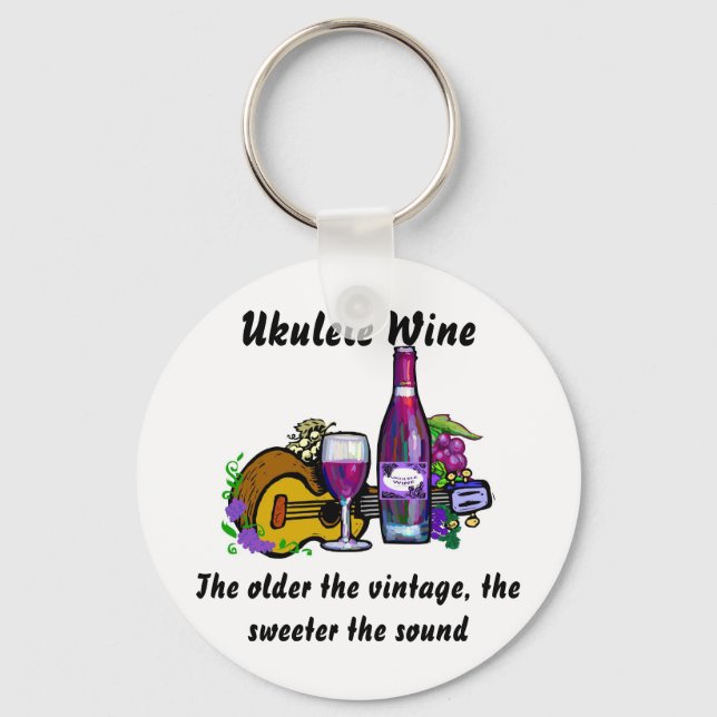Porte-clés Vin Ukulele (Recto)