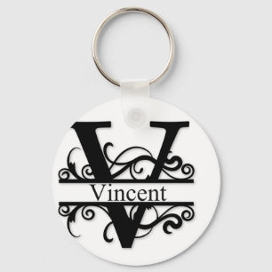 Porte-clés Vincent V Monogramme